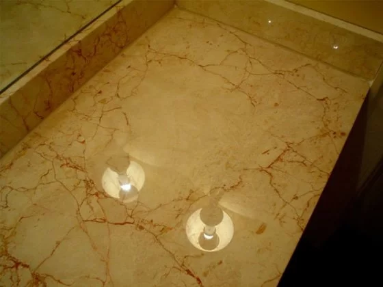 Damaged Marble Vanity Top Restored - Santa Fe Floor Care