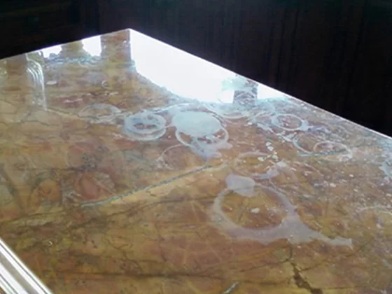 Marble Etching Honed and Polished Away - Santa Fe Floor Care