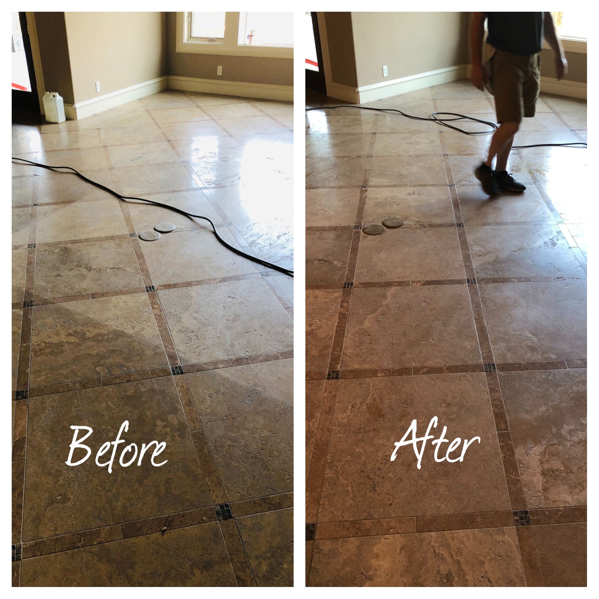 Travertine Cleaning and Sealing Experts- Austin Texas - Santa Fe Floor Care