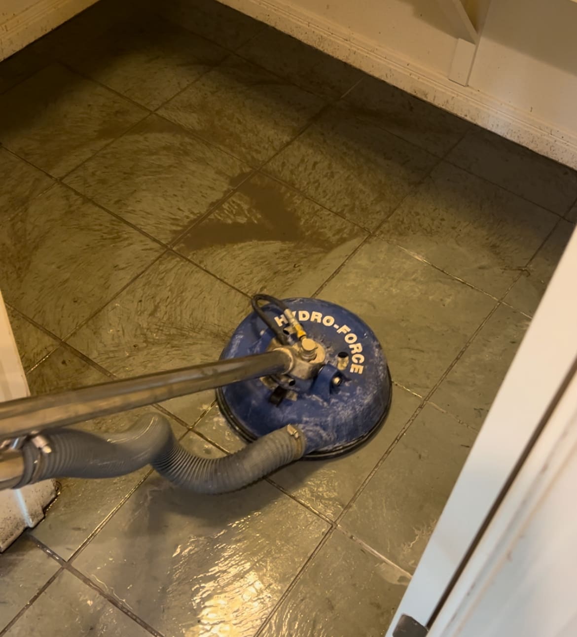 Dramatic Slate Floor Restoration- Austin Texas - Santa Fe Floor Care