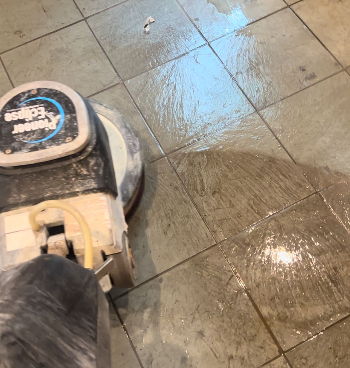 Dramatic Slate Floor Restoration- Austin Texas - Santa Fe Floor Care